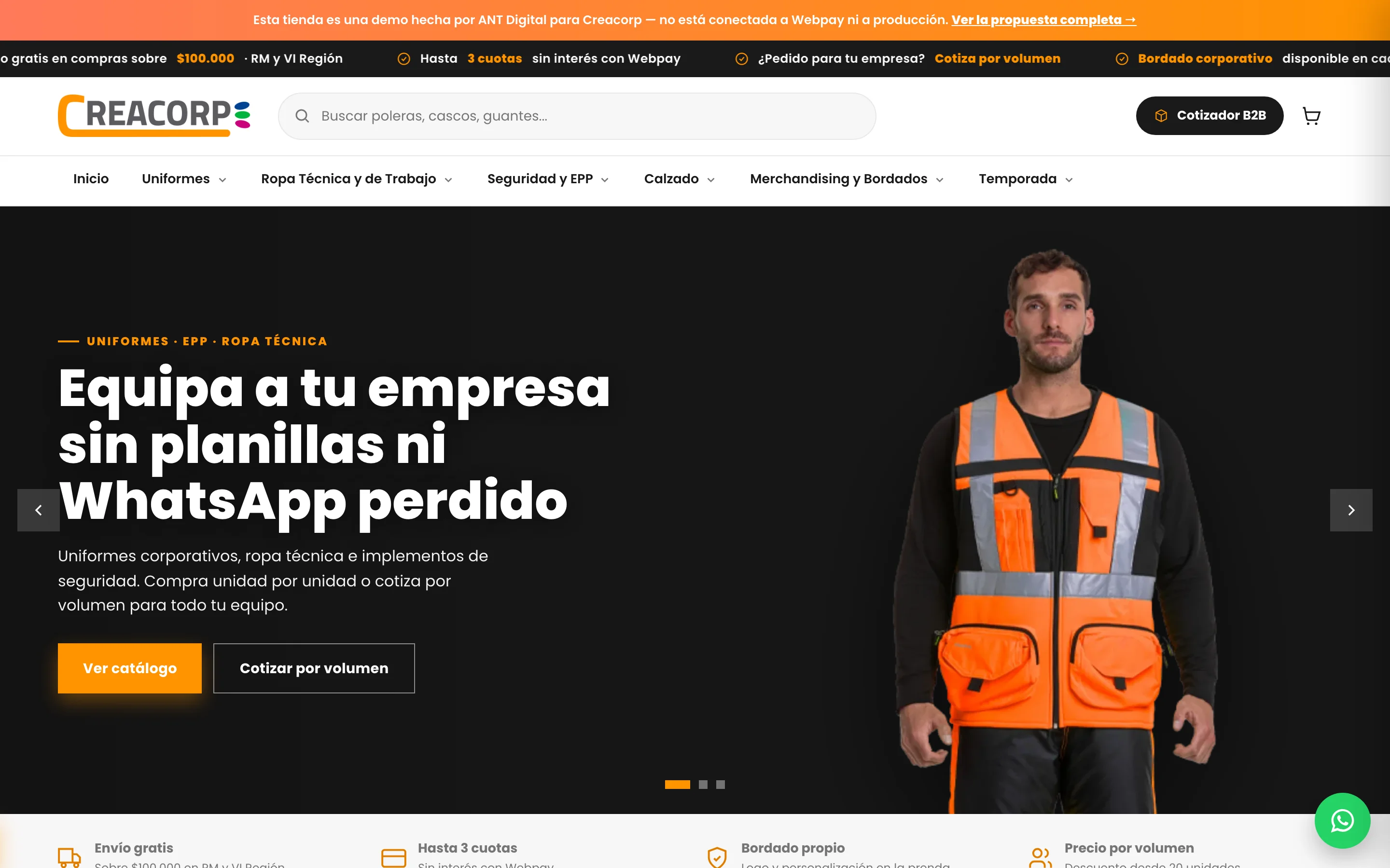 Portada de la tienda nueva
