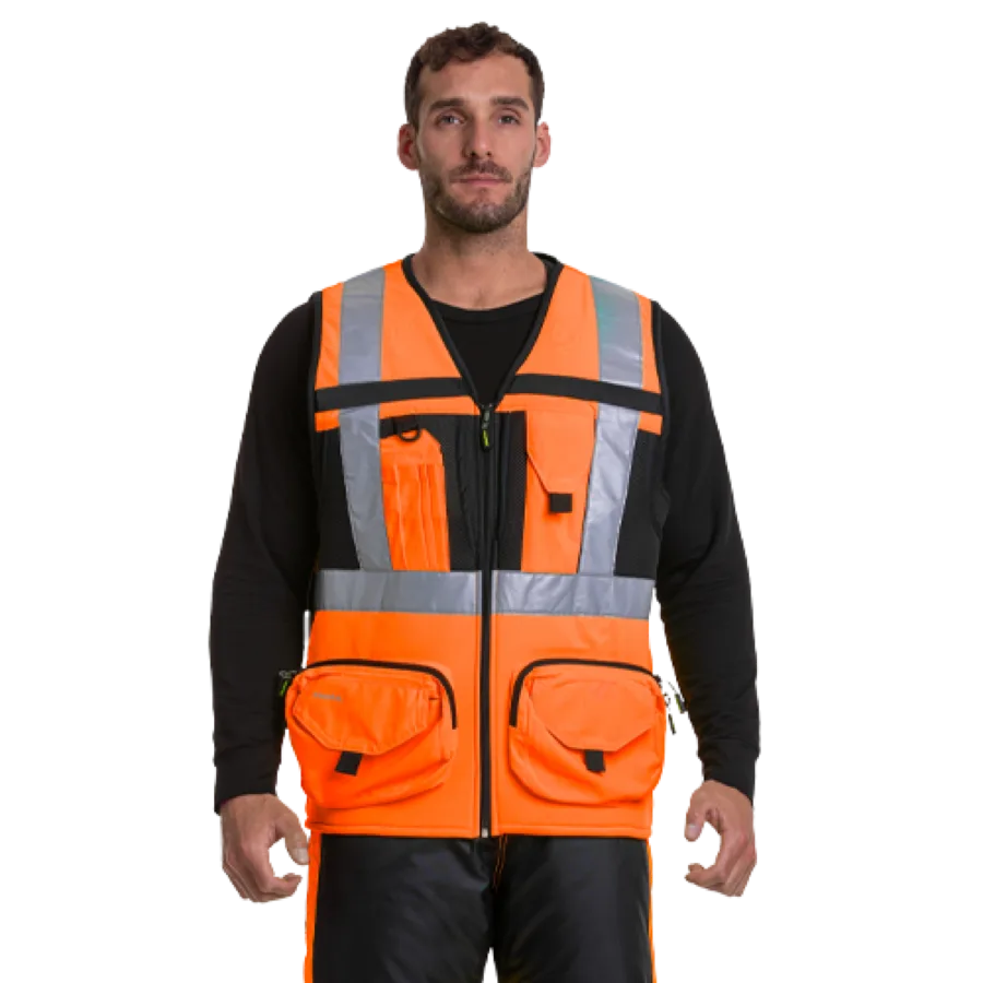 Trabajador con chaleco de alta visibilidad Creacorp